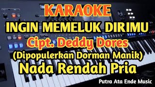 Karaoke INGIN MEMELUK DIRIMU_Nada Rendah Pria_Deddy Dores