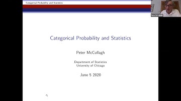 Peter McCullagh: Categorical notions in statistics