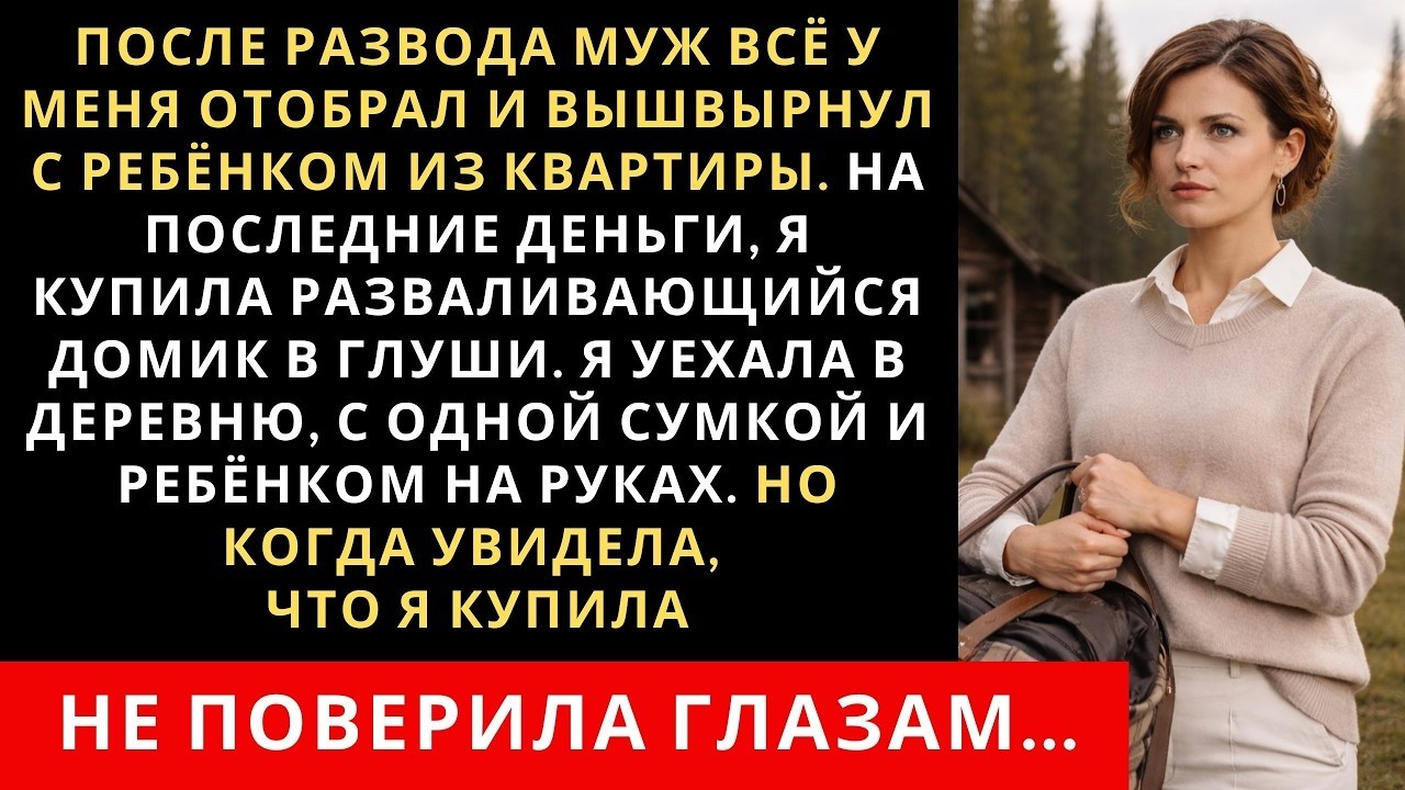 После развода муж всё у меня отобрал и вышвырнул с ребёнком из квартиры. На последние деньги, я