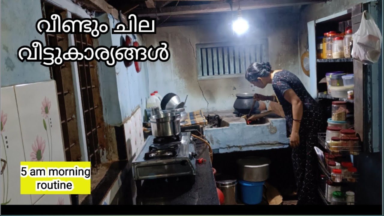 🫕☕️Productive 5am morning routine /Village mom morning routine /Easy tiffin idea /Vlog :49