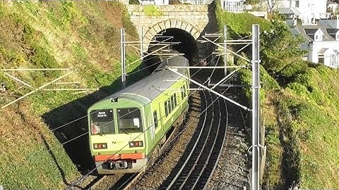 Irish Rail 8300 and 8500 Class Dart Trains - Vico Road, Dublin