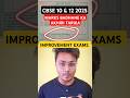 CBSE Class 10 & 12 Improvement Exams 2025 π