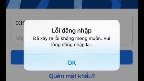 Đăng nhập facebook bị lỗi