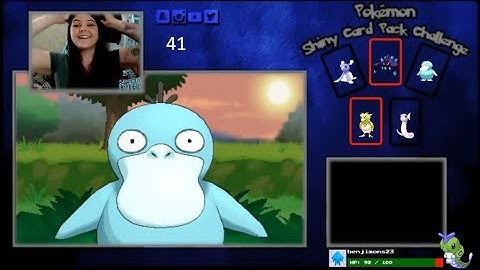 Shiny Psyduck reaction 41 PokeRadar Chain for our Shiny Card Pack Challenge