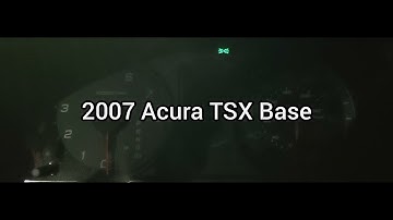 Acura - TSX - 2007 - Base: Gauge Cluster Startup Sequence