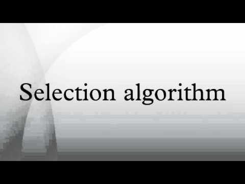 Selection algorithm - YouTube