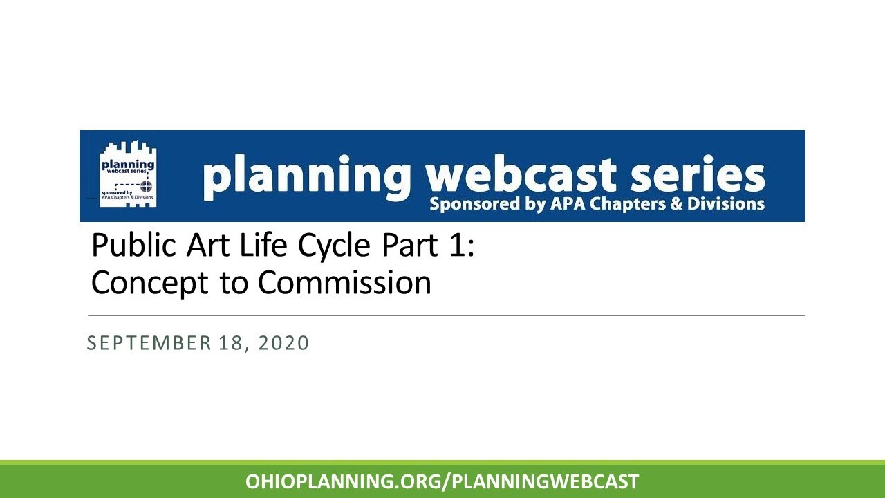 Public Art Life Cycle Part 1: Concept to Commission