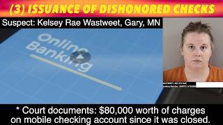 COURT DOCS: $80,000 Of Charges On Mobile Checking After It Was Closed