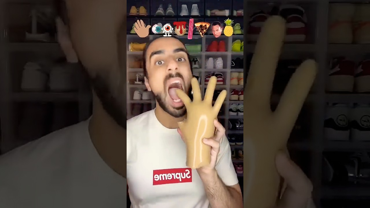 Food ASMR Eating a Gummy Hand and other snacks!
