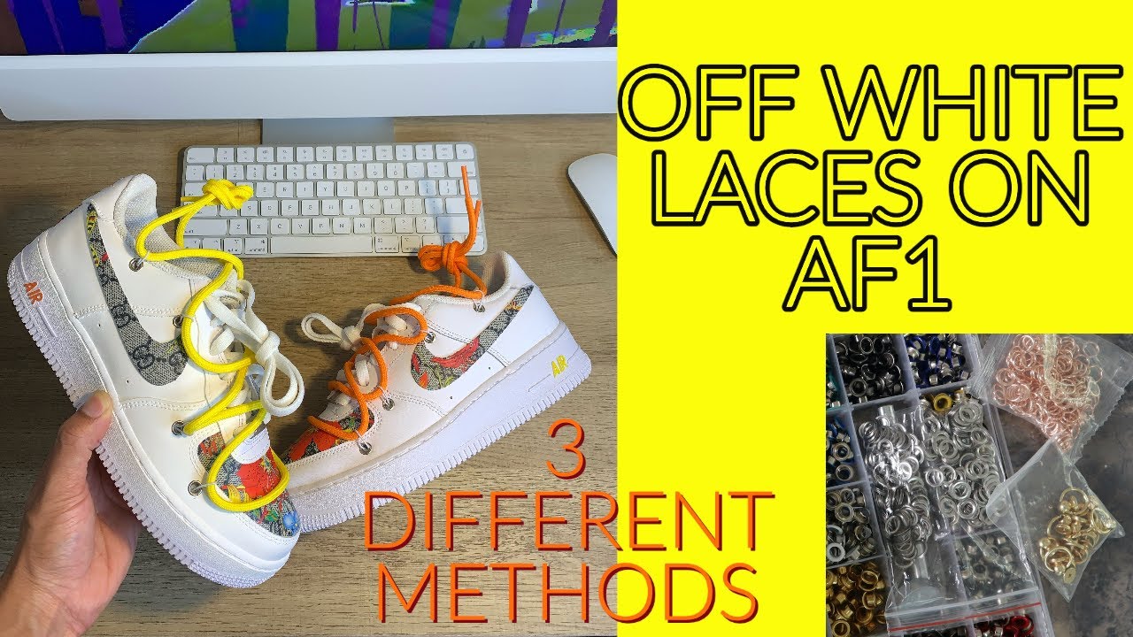 HOW TO: THICK ROPE LACES AF1 CUSTOM SHOES