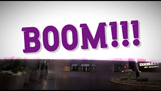 Very close lightning strike, instant explosion thunder sound!