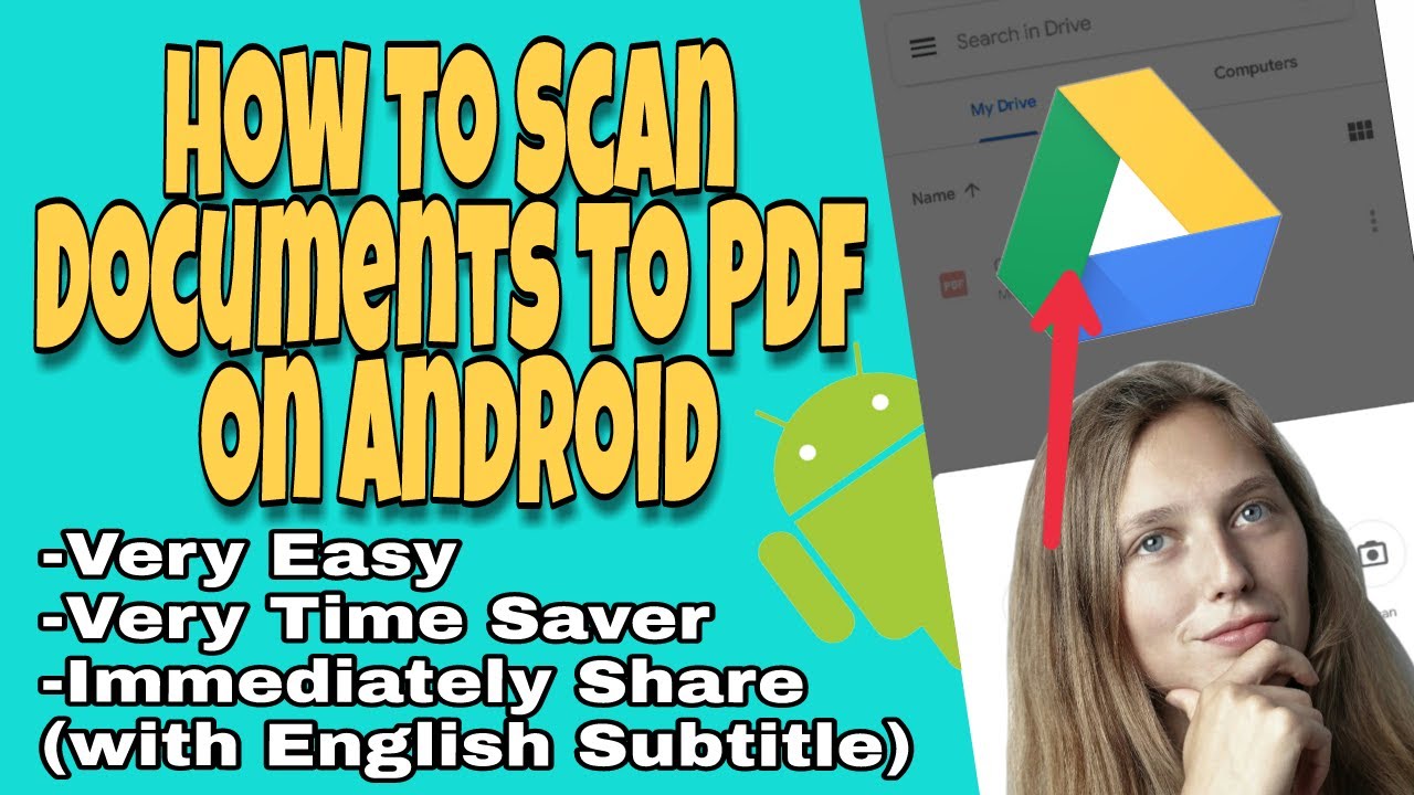 How to SCAN documents to PDF on ANDROID YouTube