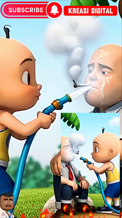 UPIN- NO SMOKING☠️ #upinipin #masukberanda #cartoon #funny #trendingshorts #viralshorts #trend