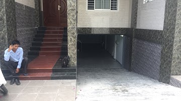 Kho Tư liệu Xây dựng - Cách tạo độ nhám cho bề mặt ram dốc xuống tầng bán hầm bằng lát đá chẻ