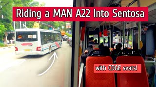 Riding a MAN A22 in Sentosa! | PC9271U the CDGE seat A22