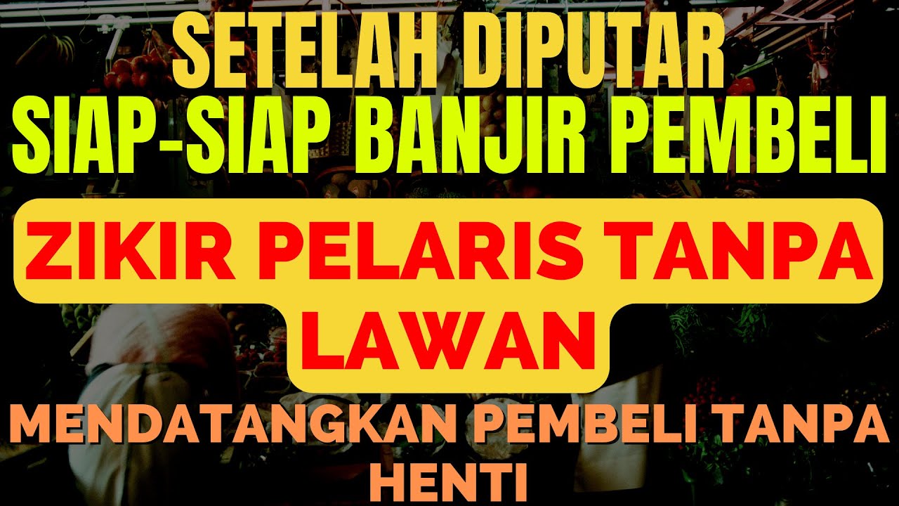 DOA UNTUK PEMBELI DATANG SENDIRI! DAGANGAN LUDES SETIAP HARI, USAHA MAKIN BANYAK PELANGGAN!