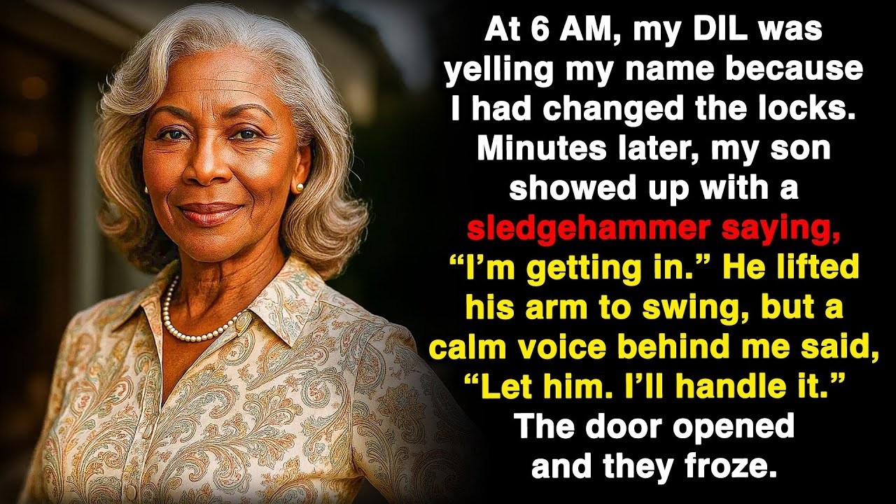 My son tried to smash my door with a hammer at 6 am, but then he heard a noise inside