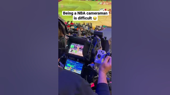 This is how hard it is to be a NBA cameraman! (via @behindthebroadcast)