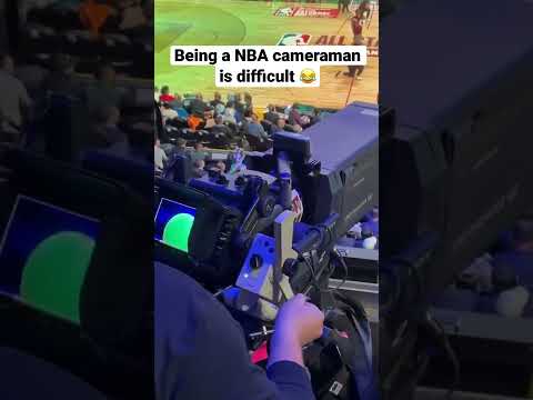 This is how hard it is to be a NBA cameraman! (via @behindthebroadcast)