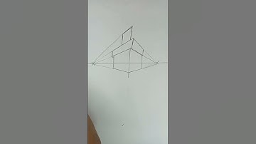 Double story simple building 🏫 || 02 points perspective #art #drawing #sketching #creative #shorts