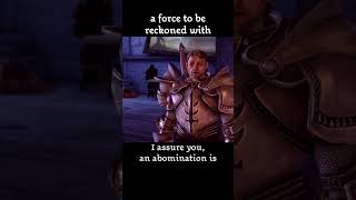 a force to be reckoned with — Dragon age : Origins dialogue scene
