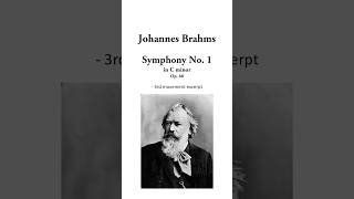 Brahms: Symphony No. 1 in C minor, Op. 68 - 3rd movement excerpt (with Score) #sheetmusic