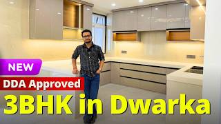 Freehold 3 Bhk Builder Floor For Sale In Dwarka Sector 8 Dda Approved Lift Parking