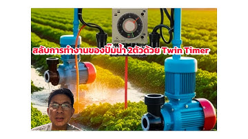 สลับการทำงานของปั้มน้ำ 2 ตัวด้วย Twin Timer