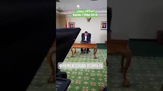 Pengumuman Awal Puasa Ramadhan 2018 - 1439 H oleh Menteri Agama