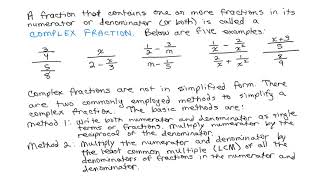 Complex Fraction Ex. 4