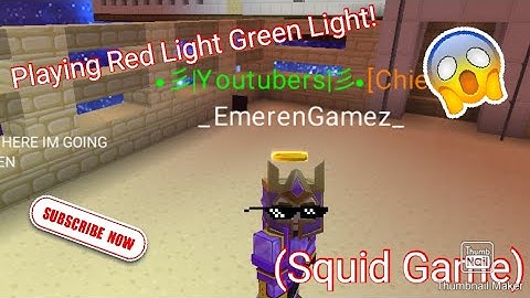Playing Red Light Green Light = Squid Game (Blcokman Go)