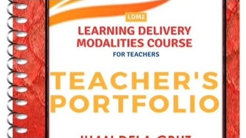 LDM2 Portfolio for Teachers