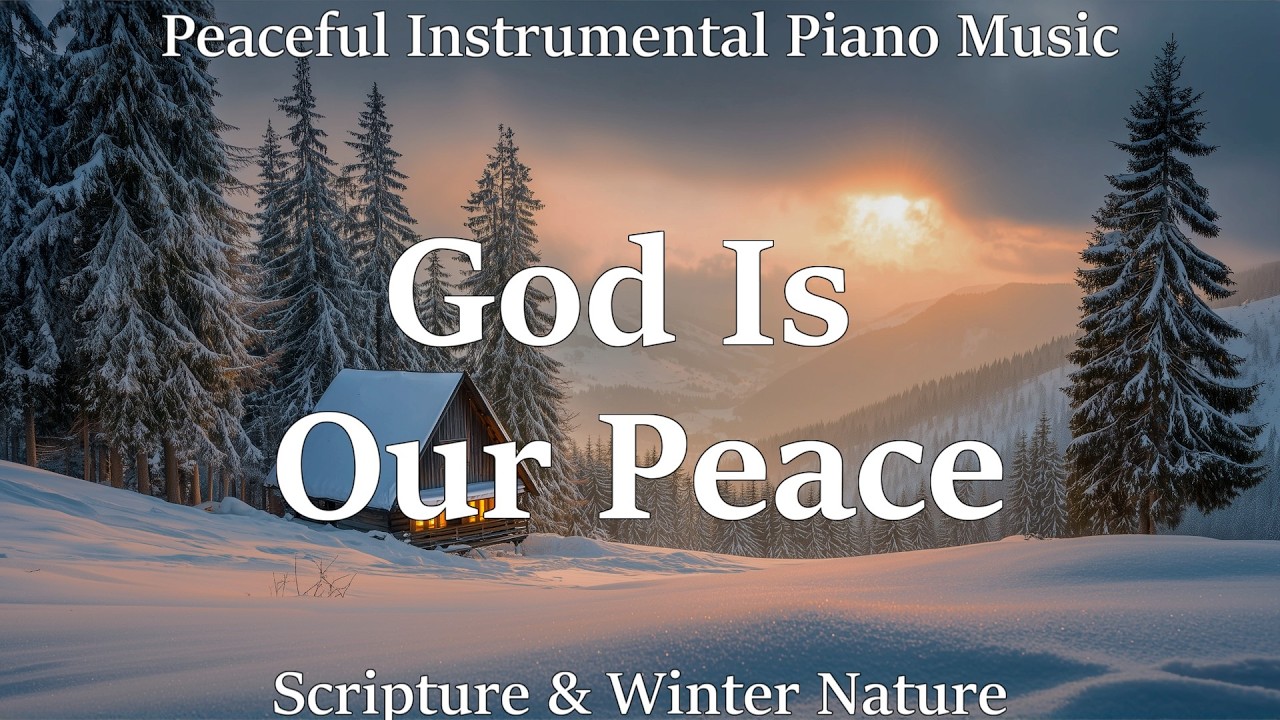 God Is Our Peace❄️ | Calm Piano Music for Prayer & Winter Scenes