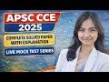 APSC CCE 2025 SOLVED PAPER LIVE 🛑 Part 2