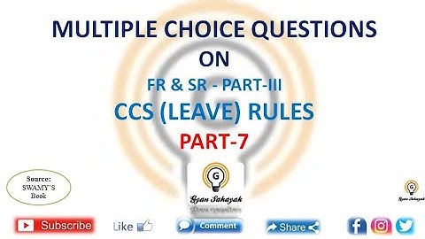 MCQs ON CCS LEAVE RULES PART 7 || 5 MCQs Daily With Explanation || Government Employees