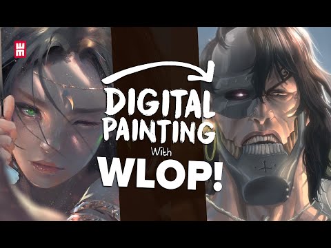 I Tried Following A Wlop Tutorial Anime Digital Speed Painting Youtube