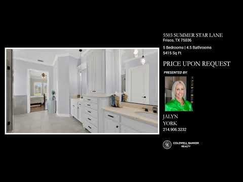 5503 Summer Star Lane, Frisco, TX home video tour