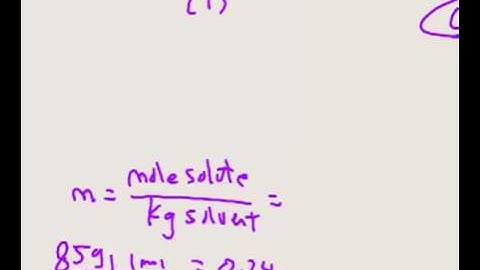 Colligative Properties- Freezing and Boiling points