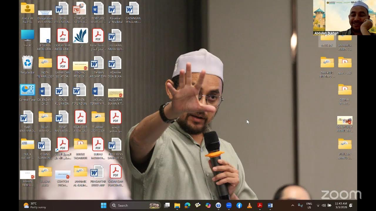 Kelas Tafsir Duha Masjid Ibn Sina, Taman Tasik Titiwangsa, Kuala Lumpur, Surah Ali ‘Imran 3:10.