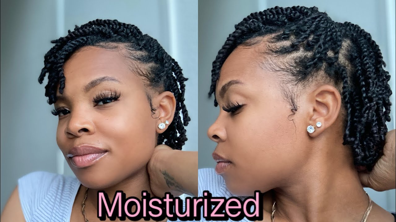 Hydrating my mini twist mid-week! for | Dry Natural Hair |
