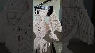 Diy macrame fish pattern || macrame water species || coastal macrame #shorts #trending