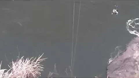 Suzanne Daly Does A Gorge Swing