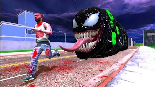 Venom Eater Monster vs Franlin in Indian Bikes Driving 3d