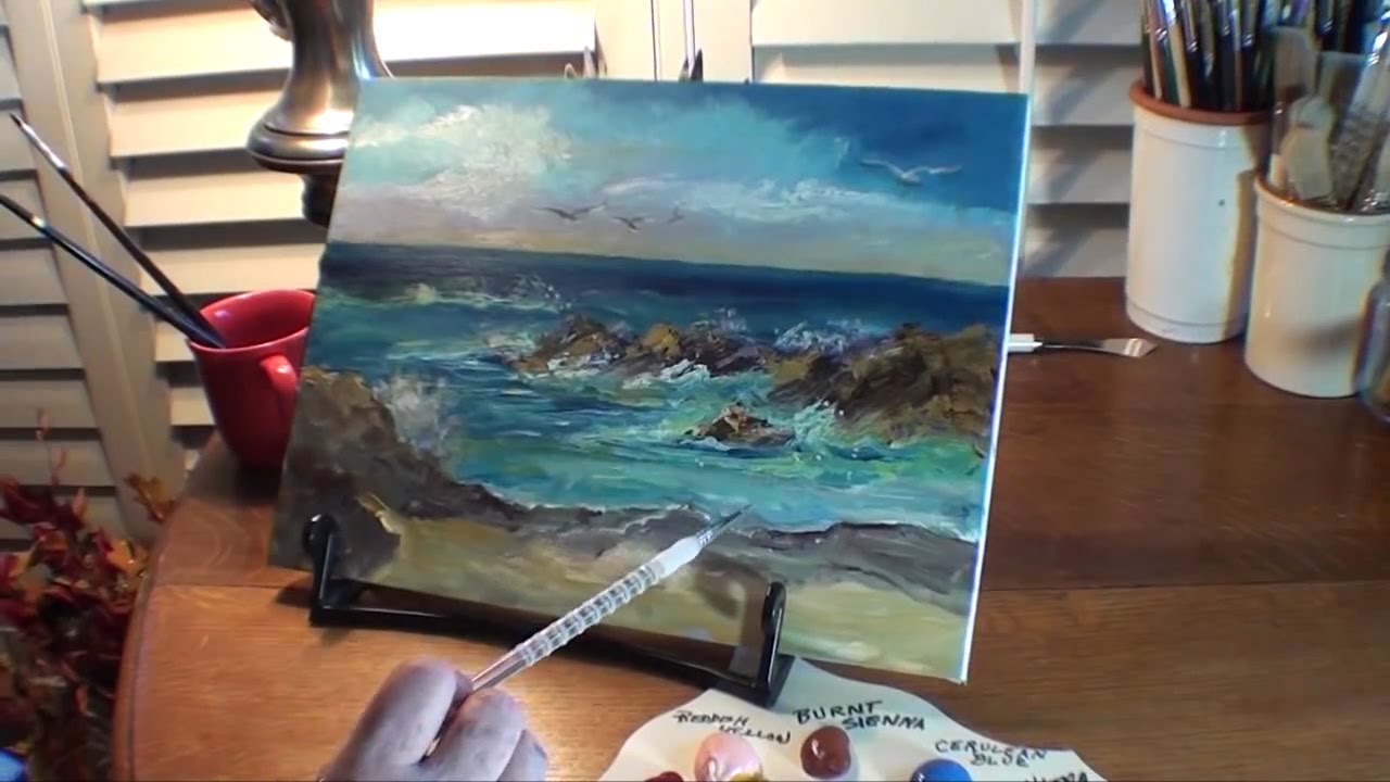 Paint A Sky Part 1 Of 3 Seascape Youtube