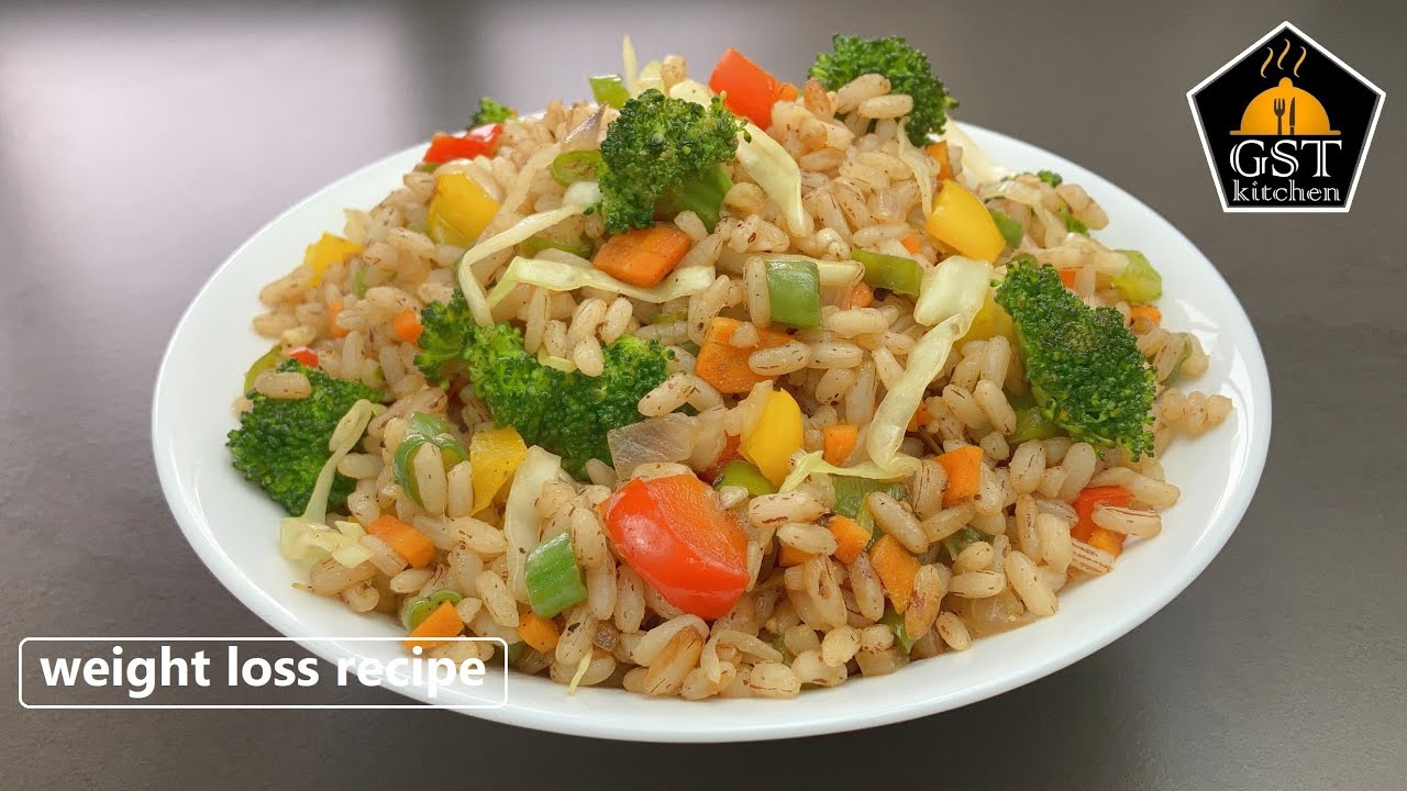 Weight Loss Recipe Healthy Veggie Fried Rice Brown Rice Fried Rice