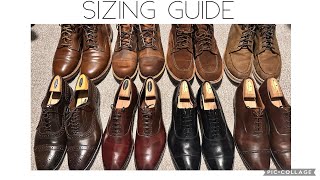 Sizing Guide Allen Edmonds, Alden, Red Wing, Grant Stone, Thursday Boots, and More!