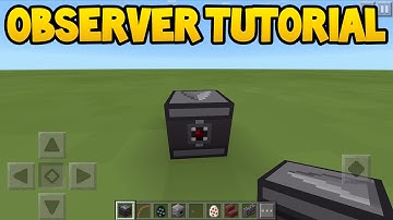 Minecraft PE - 0.15.0 Update! - How To Use Observer Block! - Tutorial