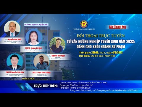 Video Tư vấn Hướng nghiệp - Tuyển sinh khối ngành sư phạm... - youtube