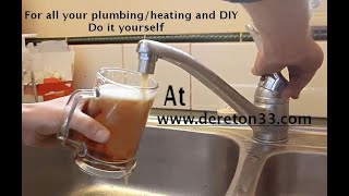 Why you should run the cold water tap before drinking from it.