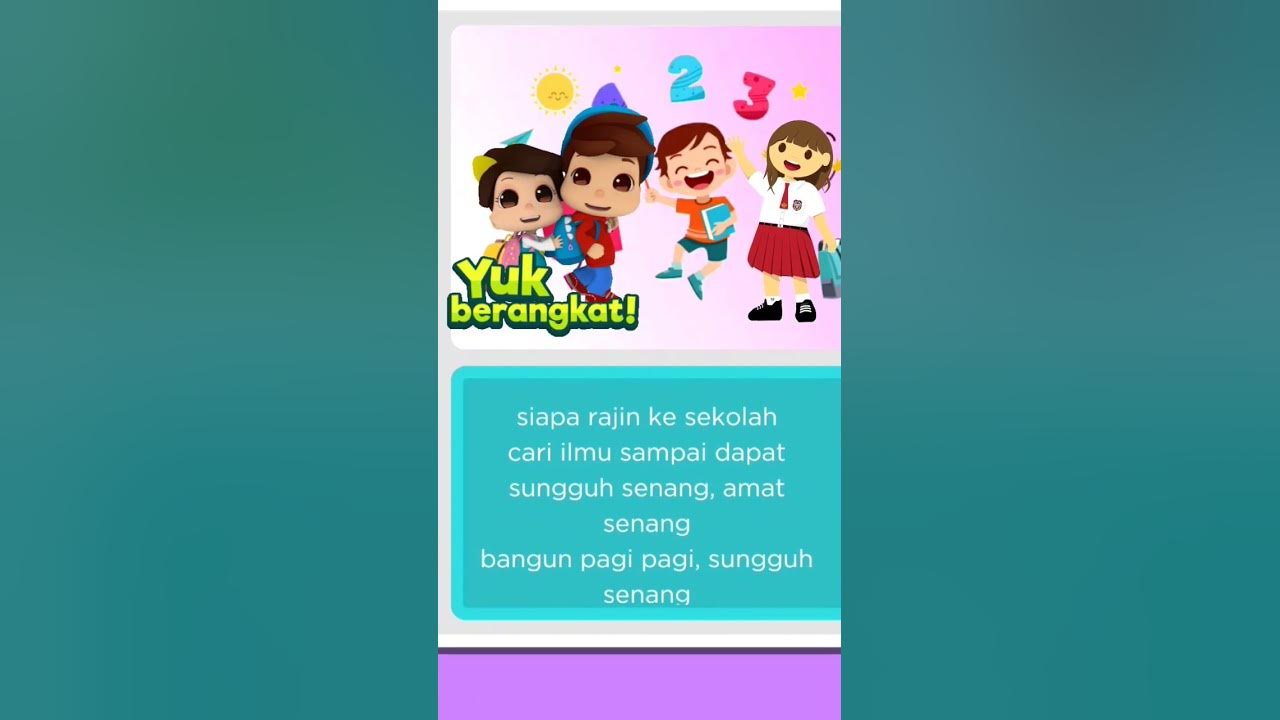 Lagu Anak Indonesia Bangun Pagi 1234 Youtube